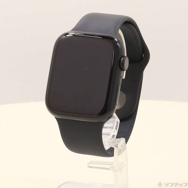 〔 品〕 Apple Watch Series 8 GPS 45mm ミッドナイトアルミニウムケース ミッドナイトスポーツバンド 258