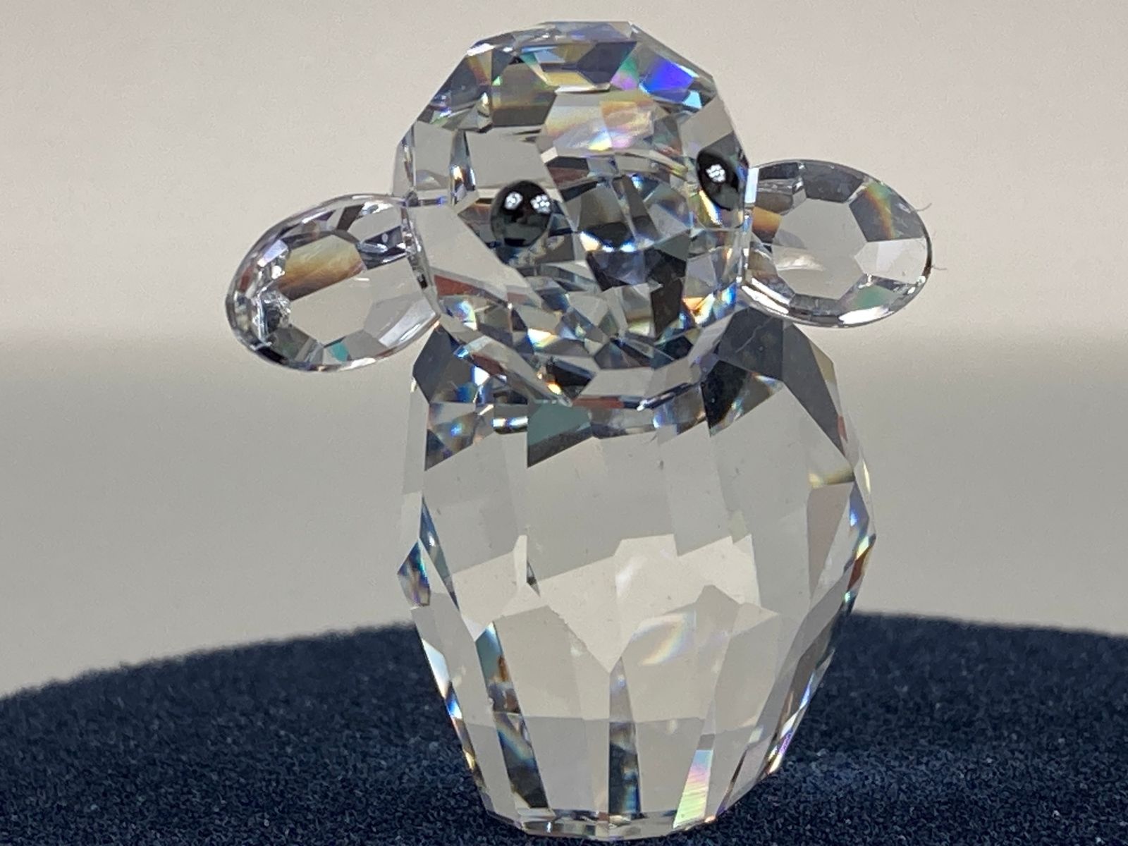 美品 スワロフスキー SWAROVSKI クリスタル 置物 Y2B ラブロッツ