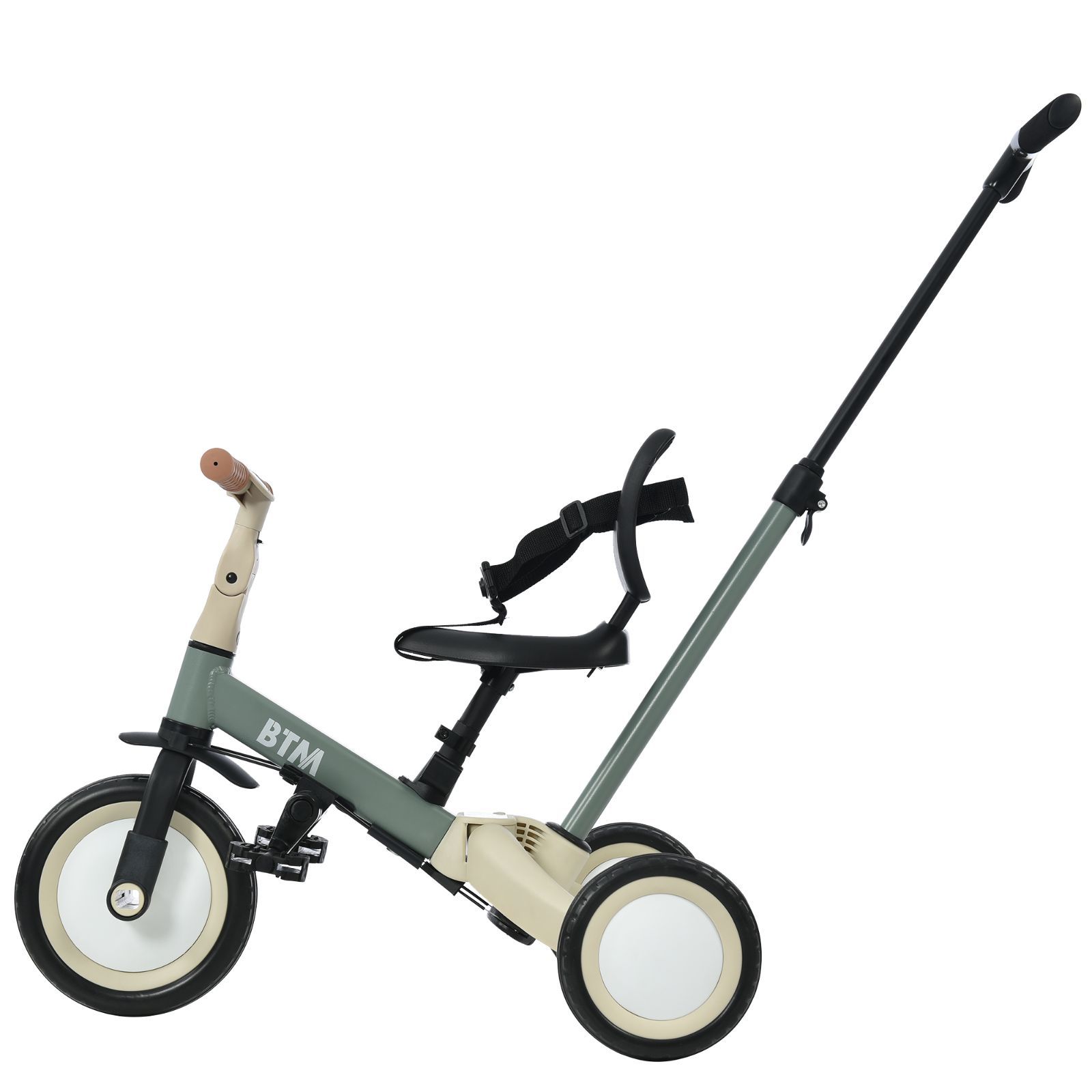 三輪車｜4WAY機能｜ベビーカー変換 ｜1-5歳向け｜組み立て簡単｜MS199289MAA