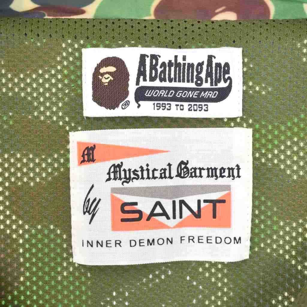 セントマイケル APE  24SS 黒新品未使用 SAINT MICHAEL/セントマイケル/BAPE_SS TEE/SAINT BAPE/BLACK