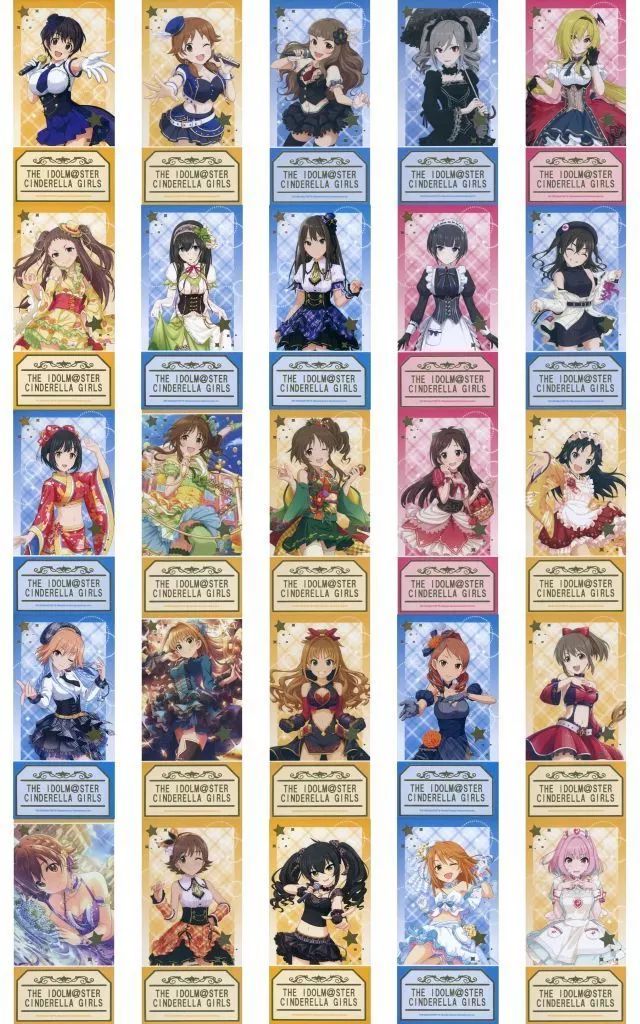 キャラカード 全25種セット アイドルマスター シンデレラガールズ×アクアシティお台場コラボ チケット風カード vol.2