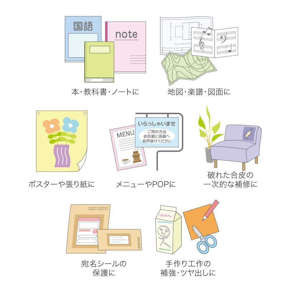 接着剤付透明コートフイルム