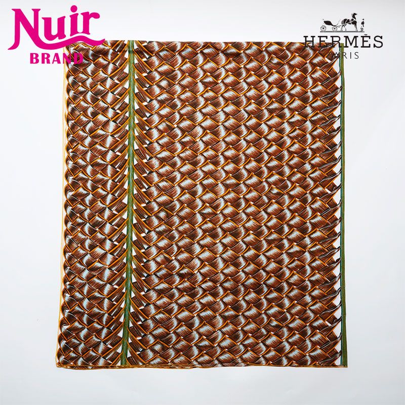 HERMES エルメス ストール 編み込み プリント 大判 - メルカリ 