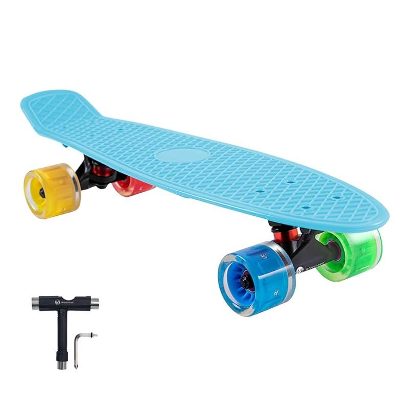 WHOME スケートボード 子供用 - 22インチ クルーザー スケボー 60x45mm