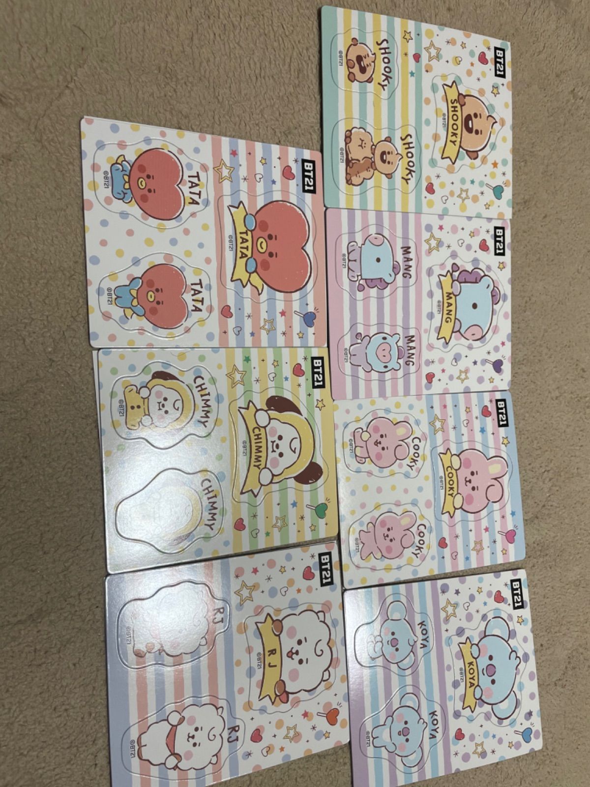 BT21 マグネットコレクションガム コンプ - メルカリ