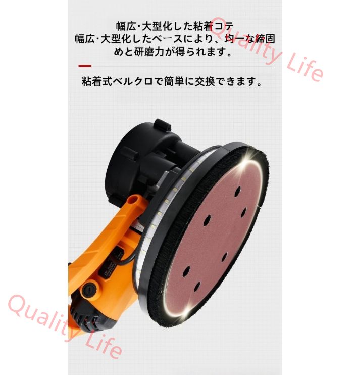 集塵機バッグと真空アタッチメント 電動工具100個のサンディングディスク