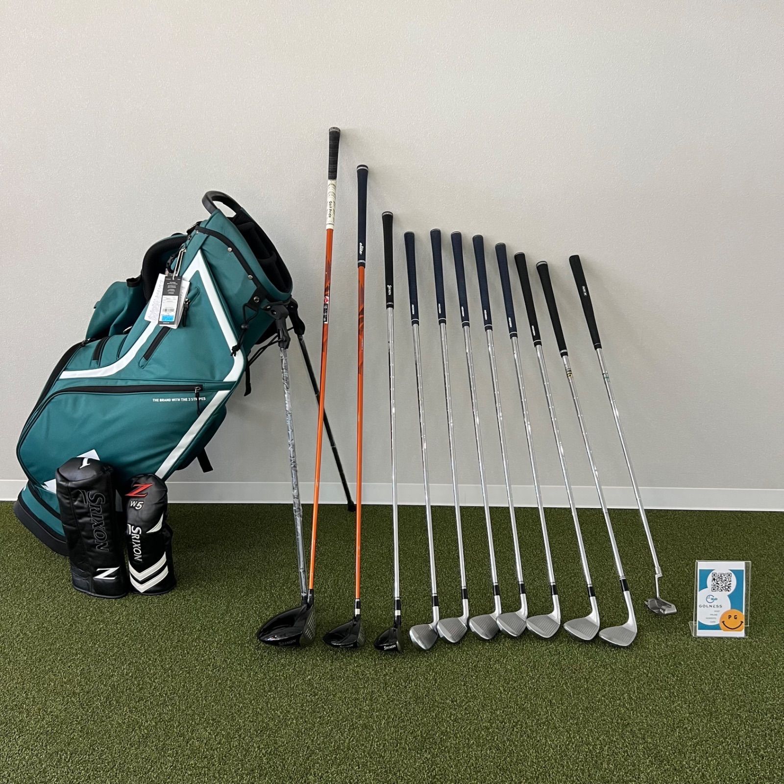 ゴルフセット(キャディバッグ 付) ⛳SRIXON ゴルフクラブセット⑦(新品アディダスキャディーバッグ