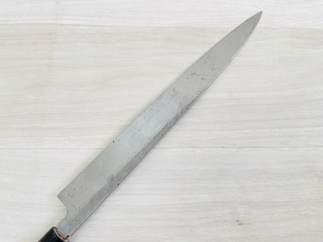 銘入り 包丁 登録 正本 総本店 柳刃包丁 刺身包丁 全長48cm 刃渡