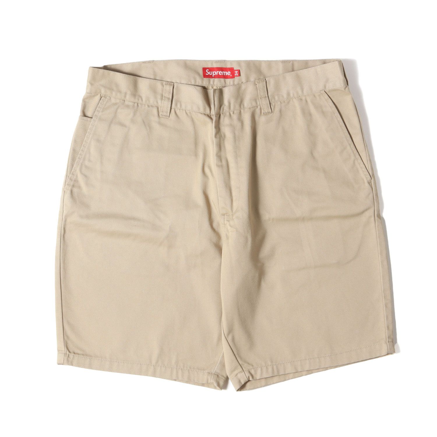 Supreme シュプリーム パンツ サイズ 34 | T|Cツイル ワーク ショーツ Work Short | カーキ | ボトムス ショートパンツ メンズ