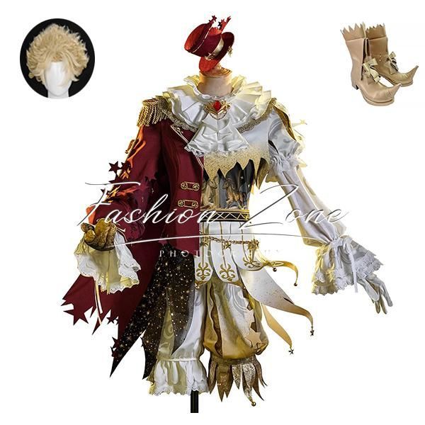 IdentityV 第五人格 風 曲芸師 Mike Morton 喧噪星の王 コスプレ衣装 ウィッグ 靴 cosplay ハロウィン 演出服 変装