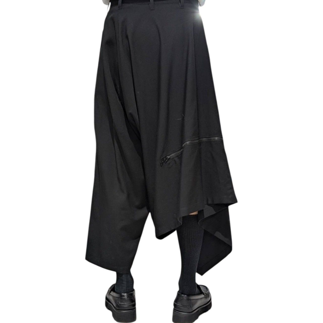 YohjiYamamoto アシンメトリーパンツ　Y's　ヨウジヤマモト　ワイズ B YOHJI YAMAMOTO(ビー ヨウジヤマモト) Zip Design Asymmetrical