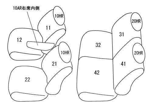 在庫セール】アトレー S700/710V 全席セット / サンバーバン ディアス