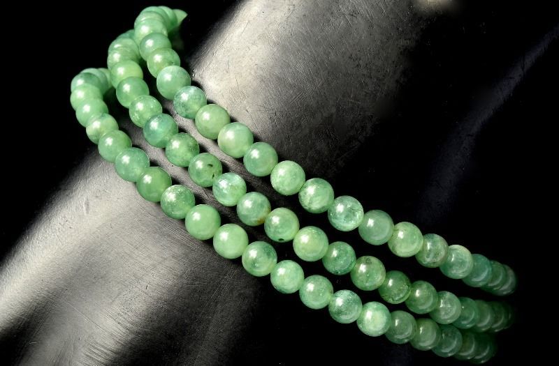 １点物 高発色 透過性あり エメラルド 4mm 3連タイプ ブレスレット パワーストーン 天然石 _MA8051 NEXPOTALLINN_EU