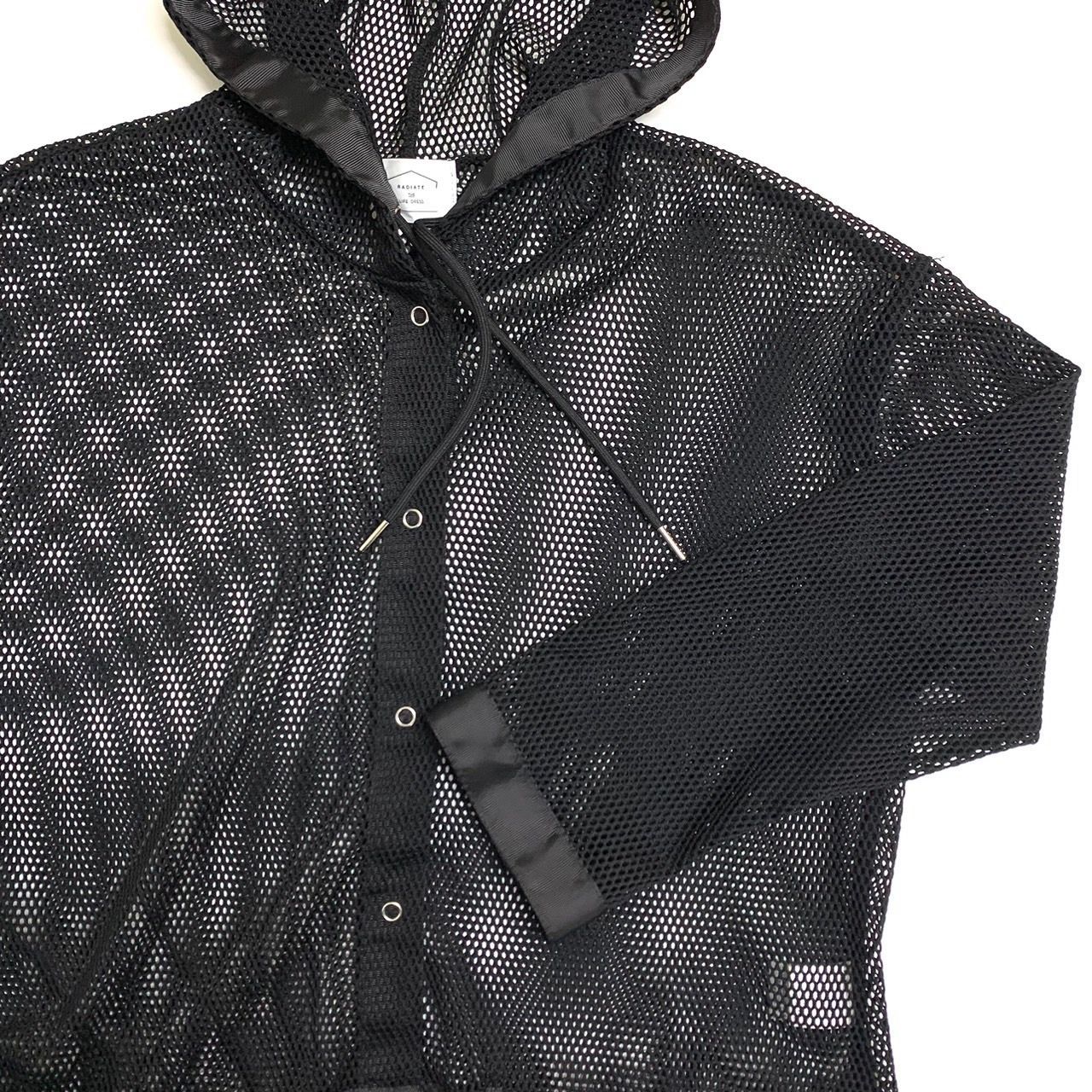 RADIATE 黒 メッシュ パーカー YAMADAYA RADIATE 黒 メッシュ パーカー YAMADAYA