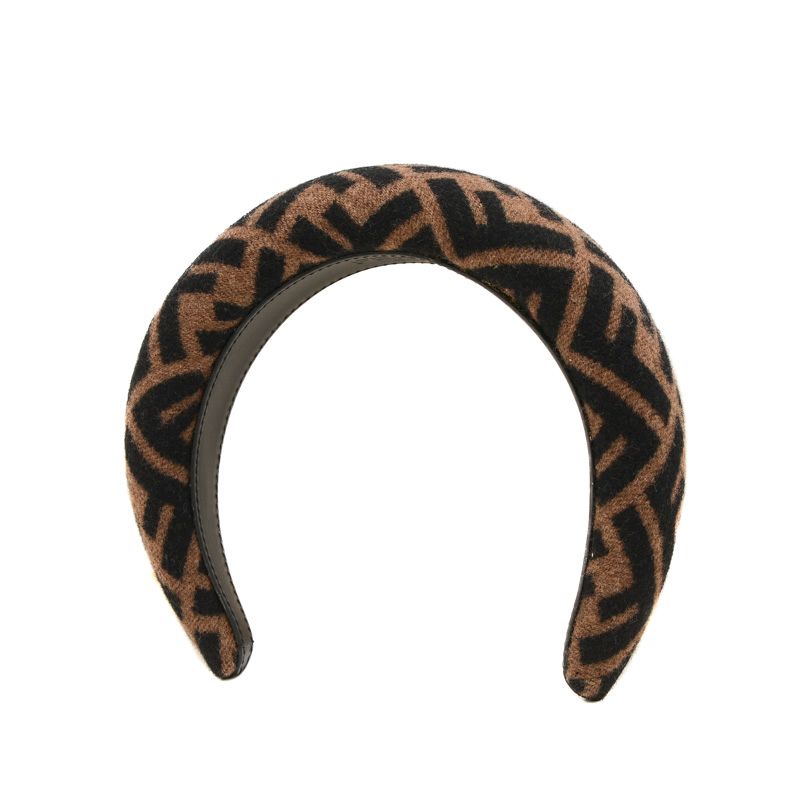 FENDI フェンディ カチューシャ ズッカ柄 ヘアアクセサリー ブラウン系