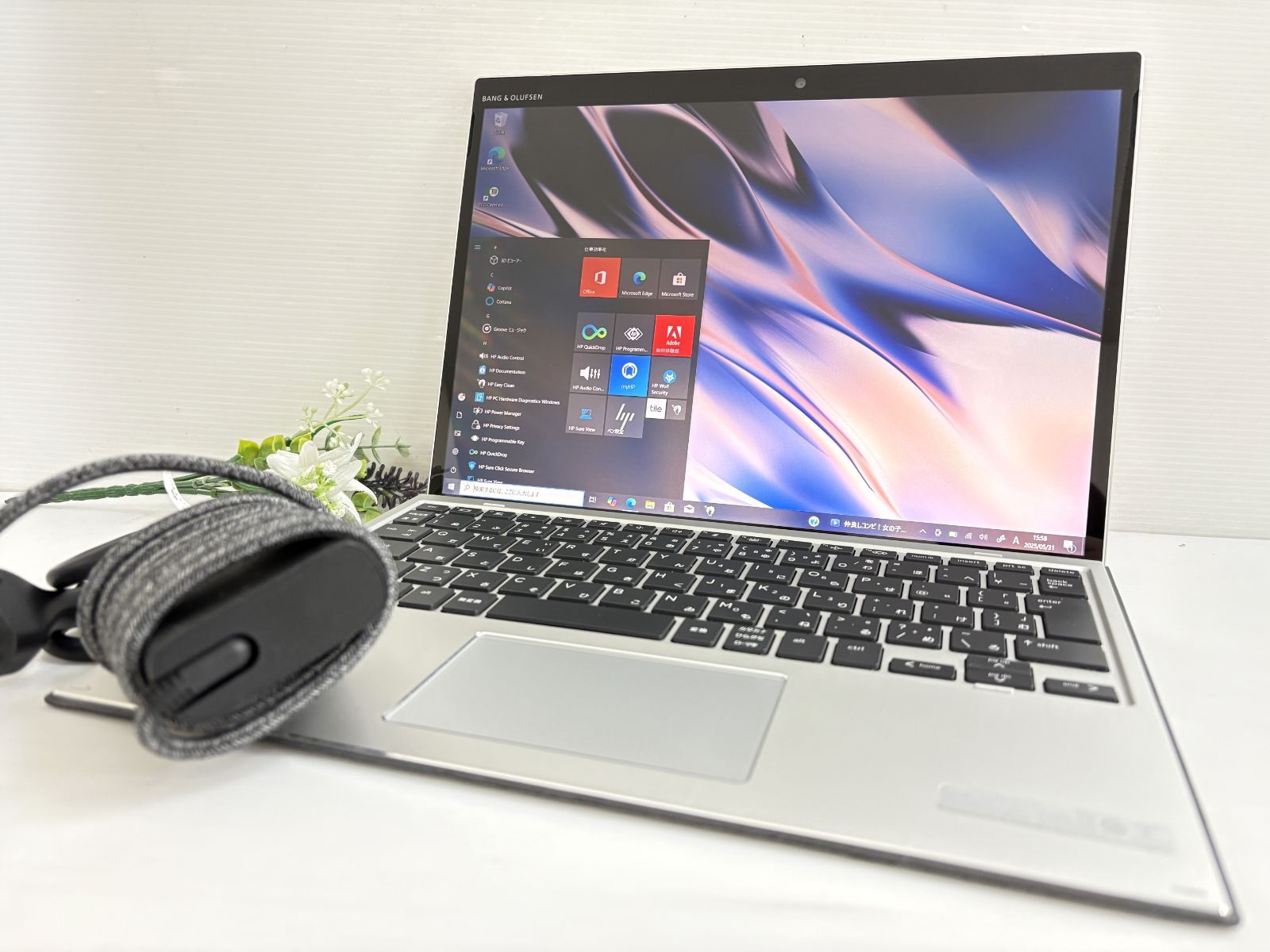 バッテリー良好 HP Elite X2 G8 Tablet 499C2PA ABJ Core i5 1145G7 2.6GHz RAM 8GB SSD 256GB AC付 LTE 13インチ Wn10 動作品