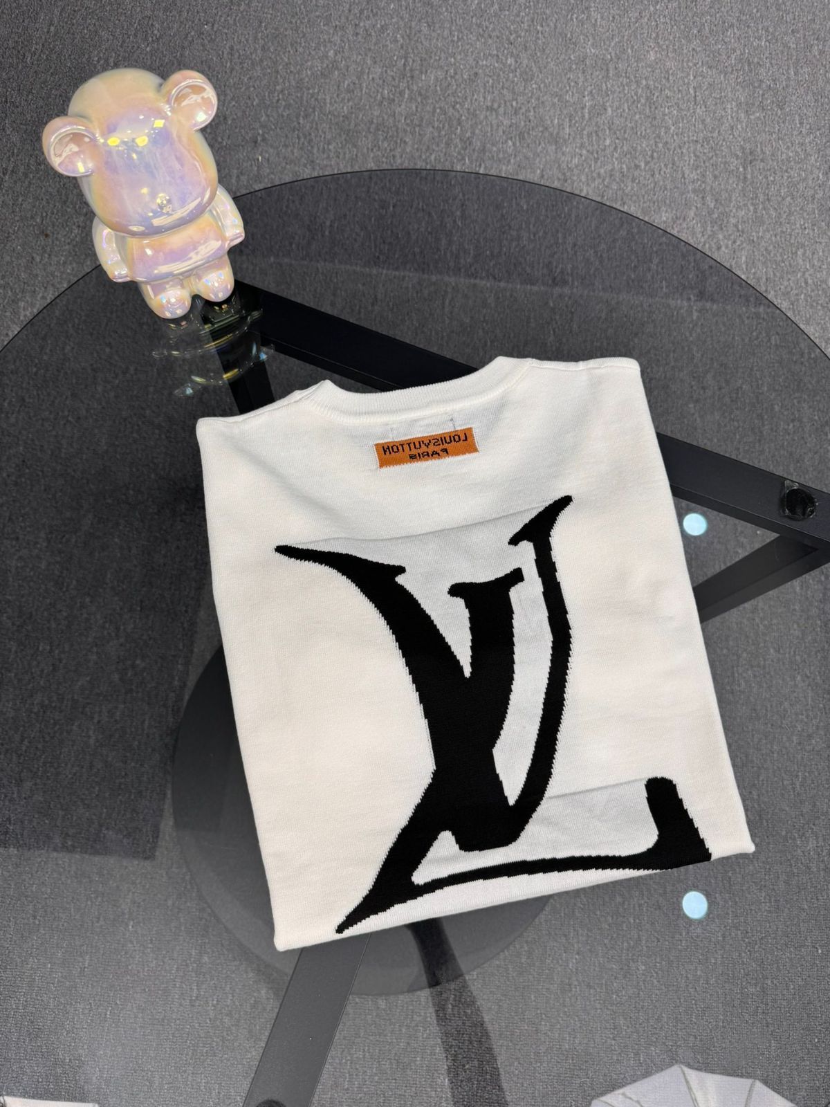 今日特価】Louis Vuitton 25SS ロゴ大デザイン ニット T シャツ-1