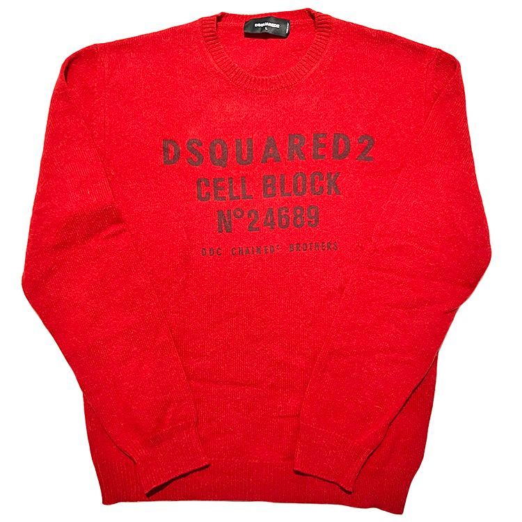 DSQUARED2 ニット新品 DSQUARED2 ディースクエアード D2 新作ベアニットカーディガンと