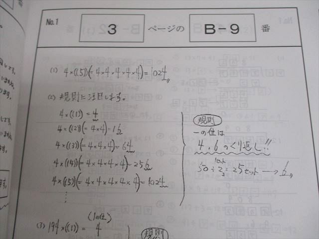 浜学園 小6 算数(演習/テーマ教材) 難問解説集 第1～3分冊 通年セット