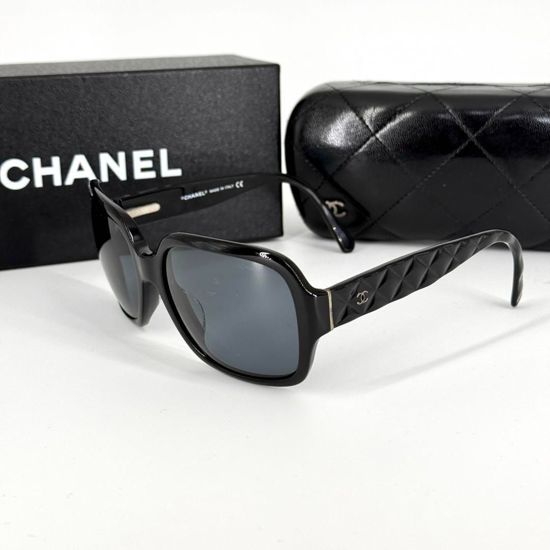 CHANEL サングラス 5124 ココマーク マトラッセ ブラック シルバー  