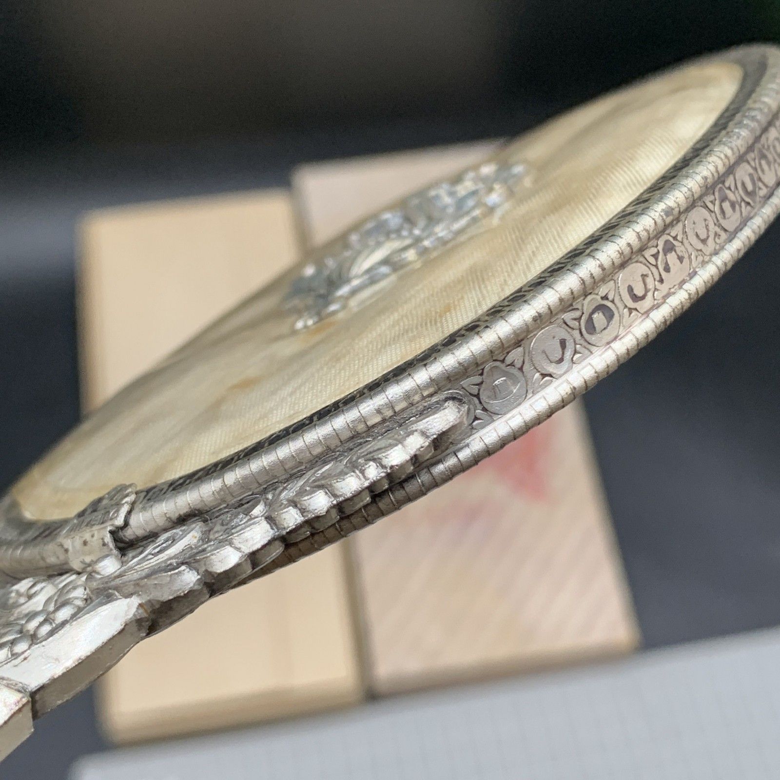 P318資生堂 手鏡 花椿会 記念日 昭和レトロ ハンドミラー SHISEIDO