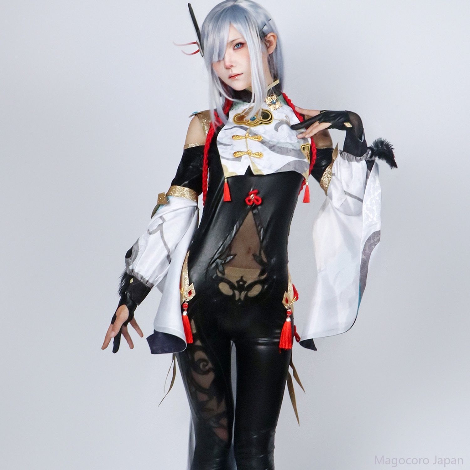 コスプレ衣装 原神 申鶴 コスチューム レディース 全身タイツ