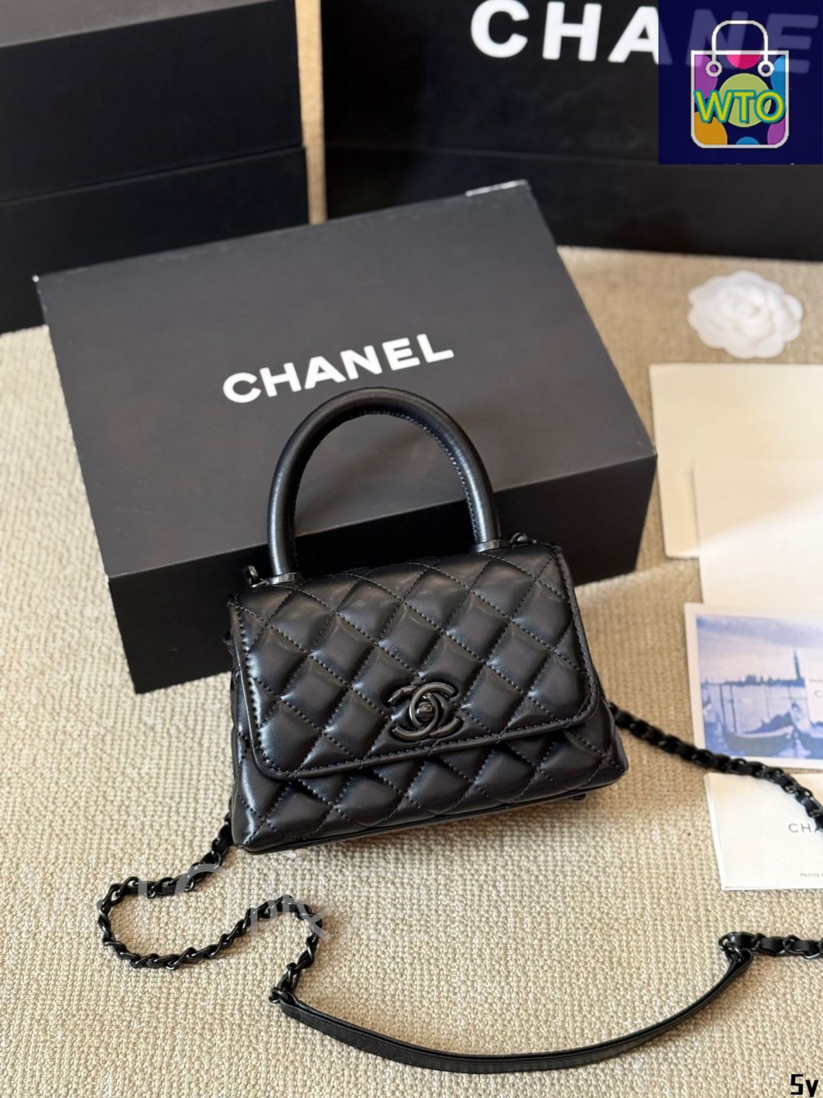 本日限定特価】シャネル ココ ハンドル スモールサイズ 20×14cm