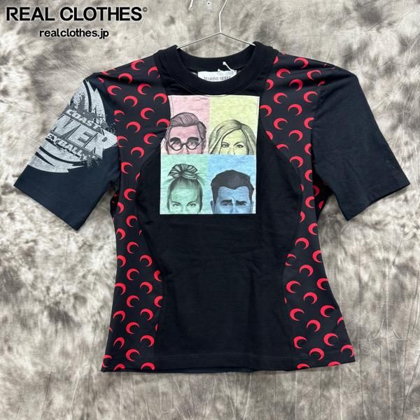 MARINE SERRE☆REGENERATED グラフィック Tシャツ♪【送料込】 Regenerated Graphic T-Shirts Regular Fit T-Shirt • Marine Serre