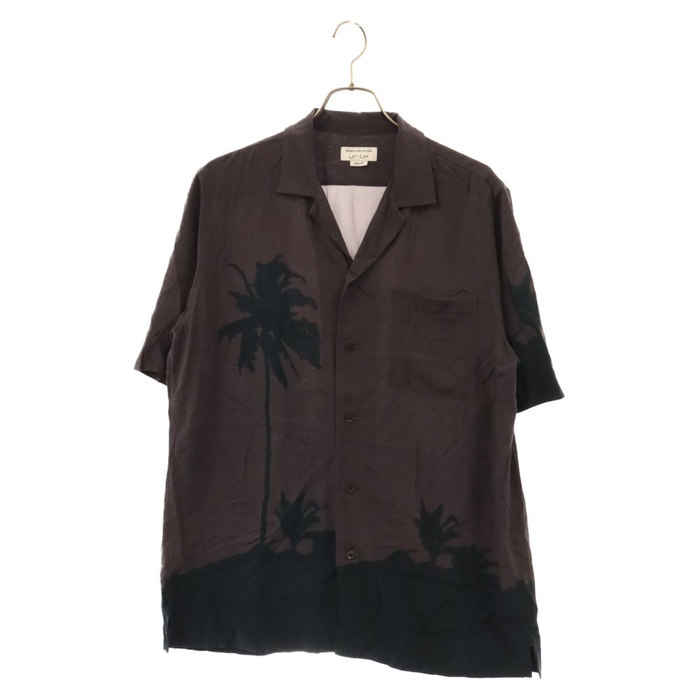 DRIES VAN NOTEN (ドリスヴァンノッテン) 21SS×Len Lye CARLTONE 2003 M.W.SHIRT レンライ オープンカラー半袖シャツ グレー