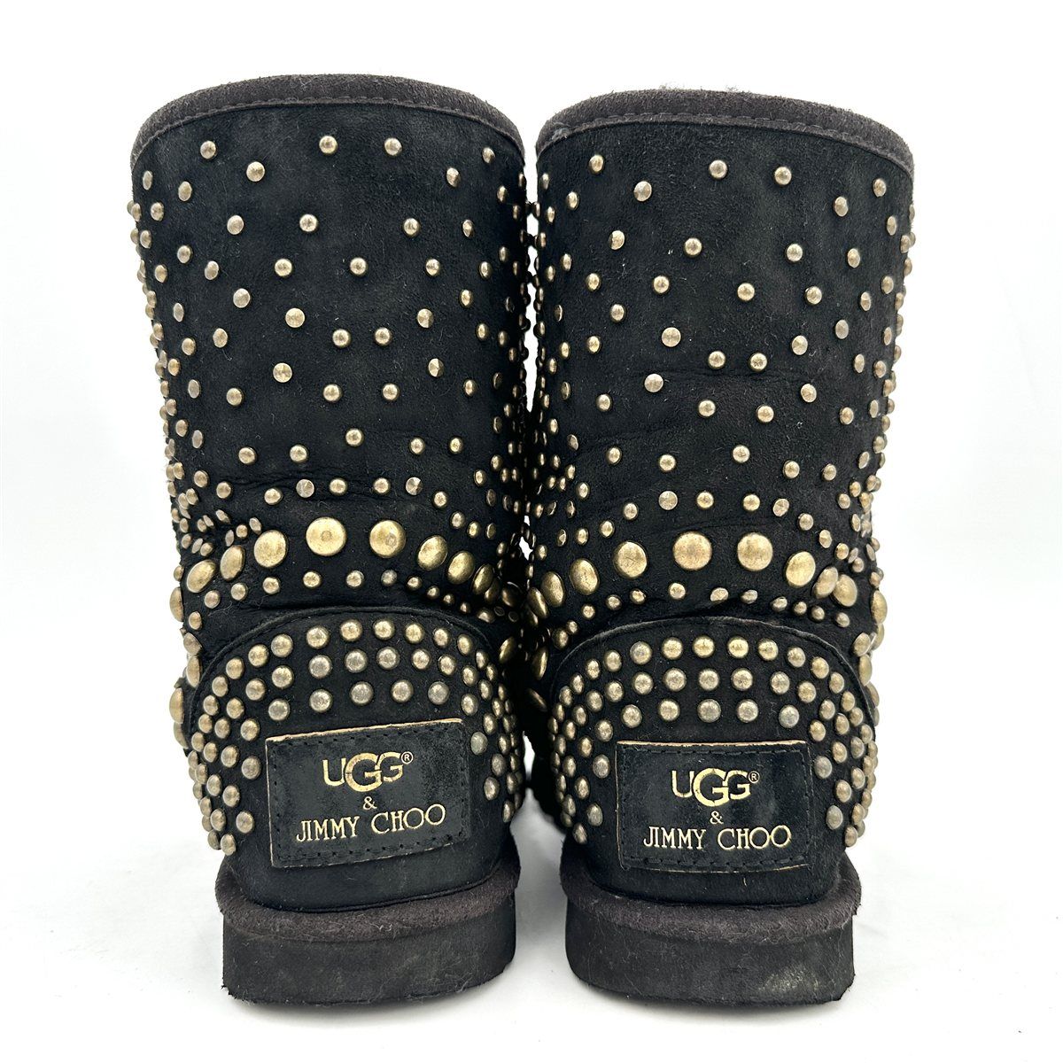 □希少□ UGG × JIMMY CHOO ムートンブーツ スタッズ ブラック