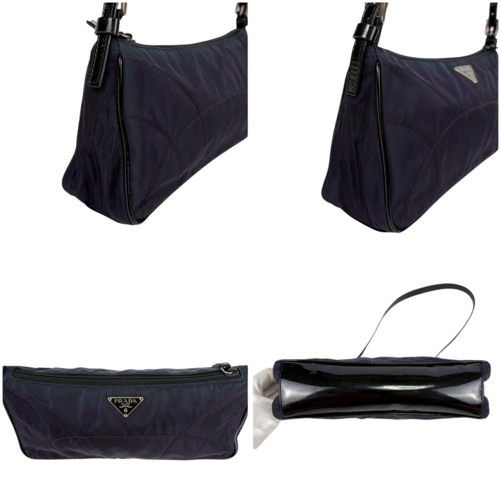 PRADA ブラック キルティング ポーチ PRADA ブラック キルティングポーチ