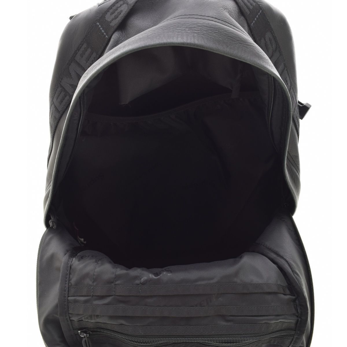 SUPREME】23AW Leather Backpack Blackバックパック - メルカリ