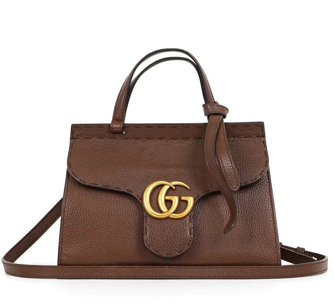 ブランド グッチ GGマーモント ミニ トップハンドル ショルダーバッグ 442622