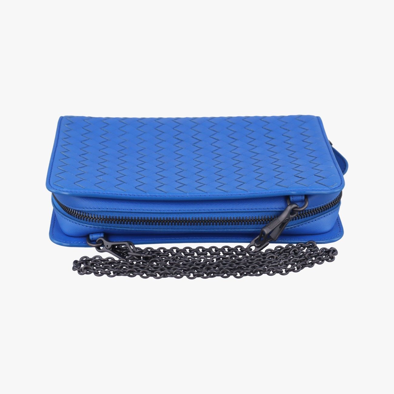 ボッテガヴェネタBottega VenetaイントレチャートブルーラムスキンB04971793R