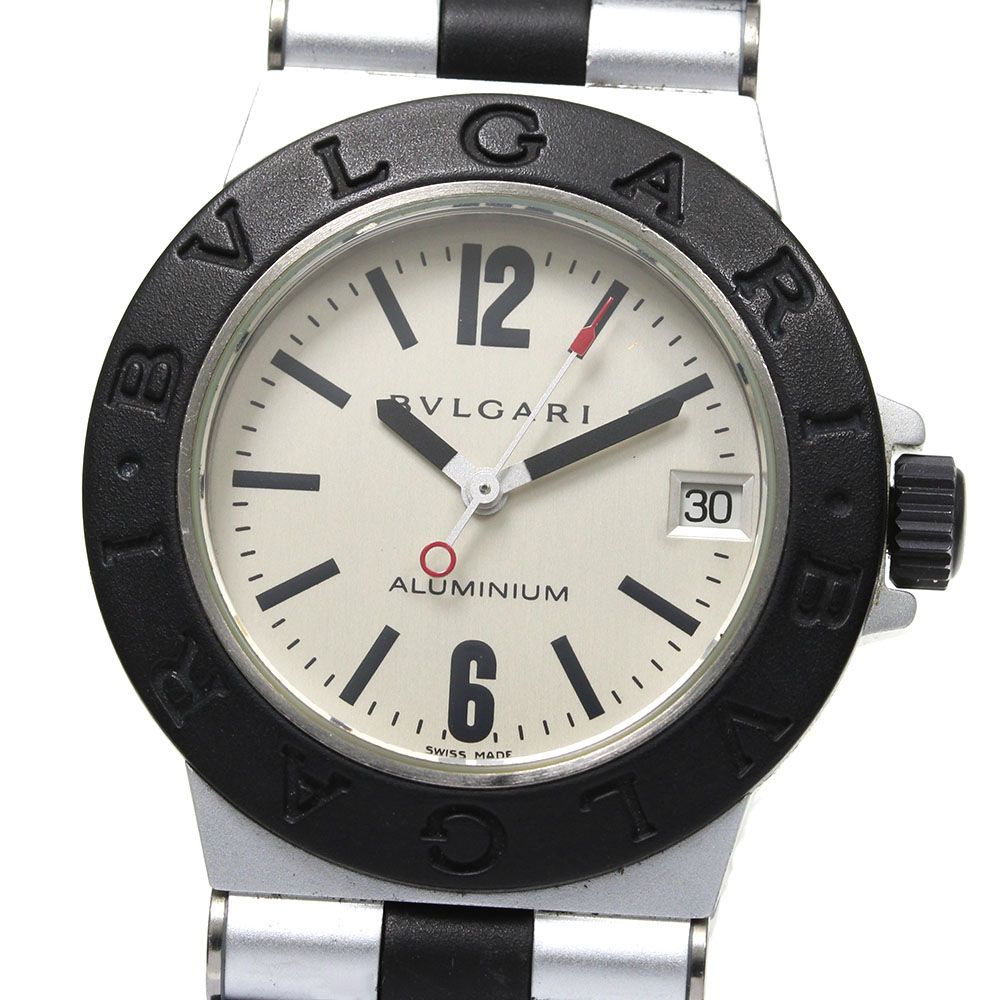 ブルガリ BVLGARI AL32TA アルミニウム デイト クォーツ
