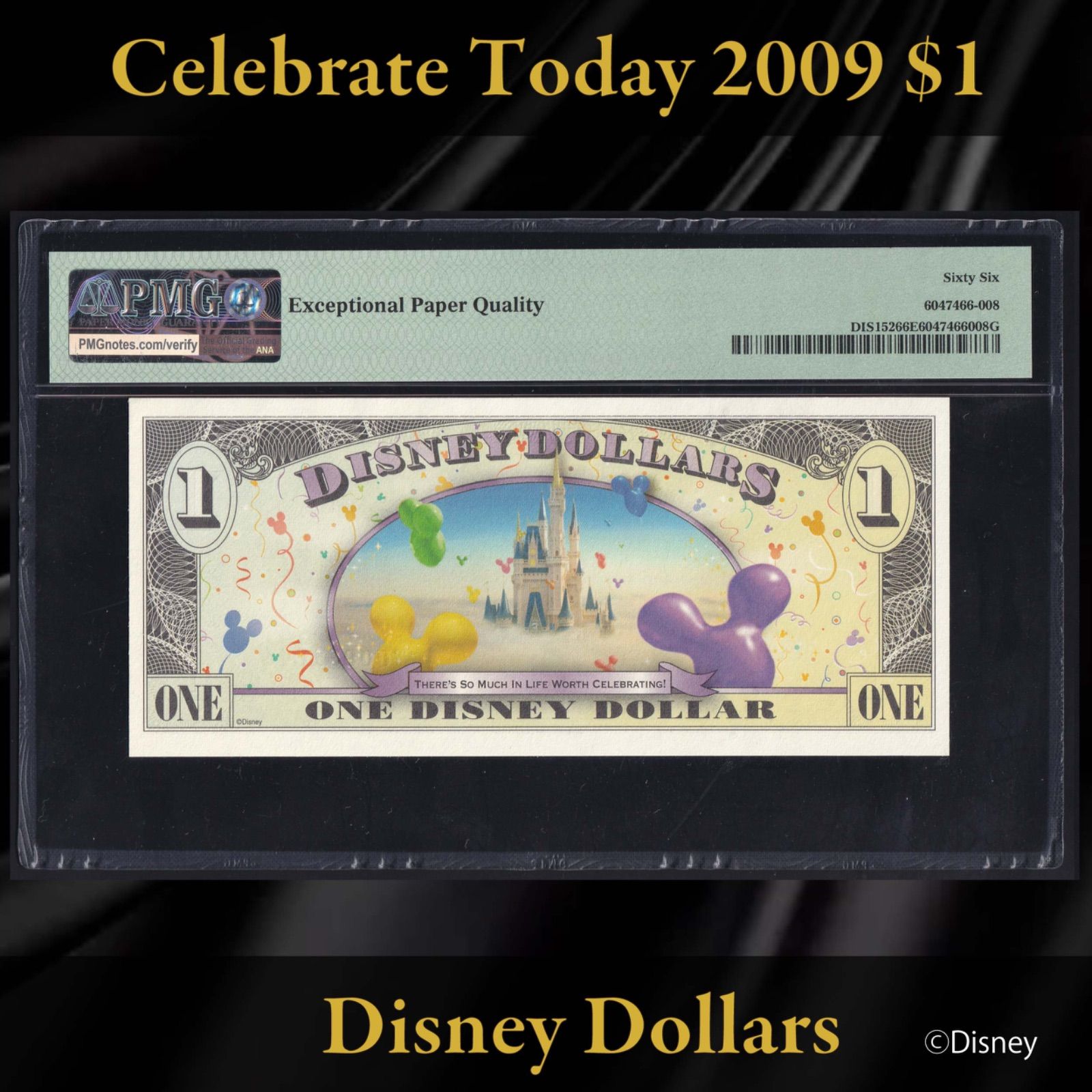 ディズニーダラー　1ドル4枚　5ドル1枚　10ドル1枚　2009年 Yahoo!オークション - ディズニーダラー 1ドル札 （2009年版