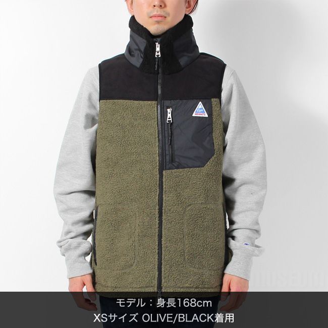 新品未使用】ケープハイツ Cape HEIGHTS フリース ベスト メンズ OLIVE