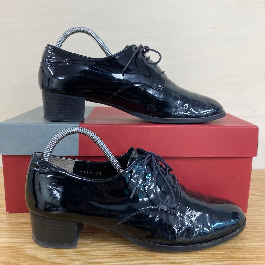 MARGARET HOWELL idea エナメルレースアップシューズ 24.0cm 