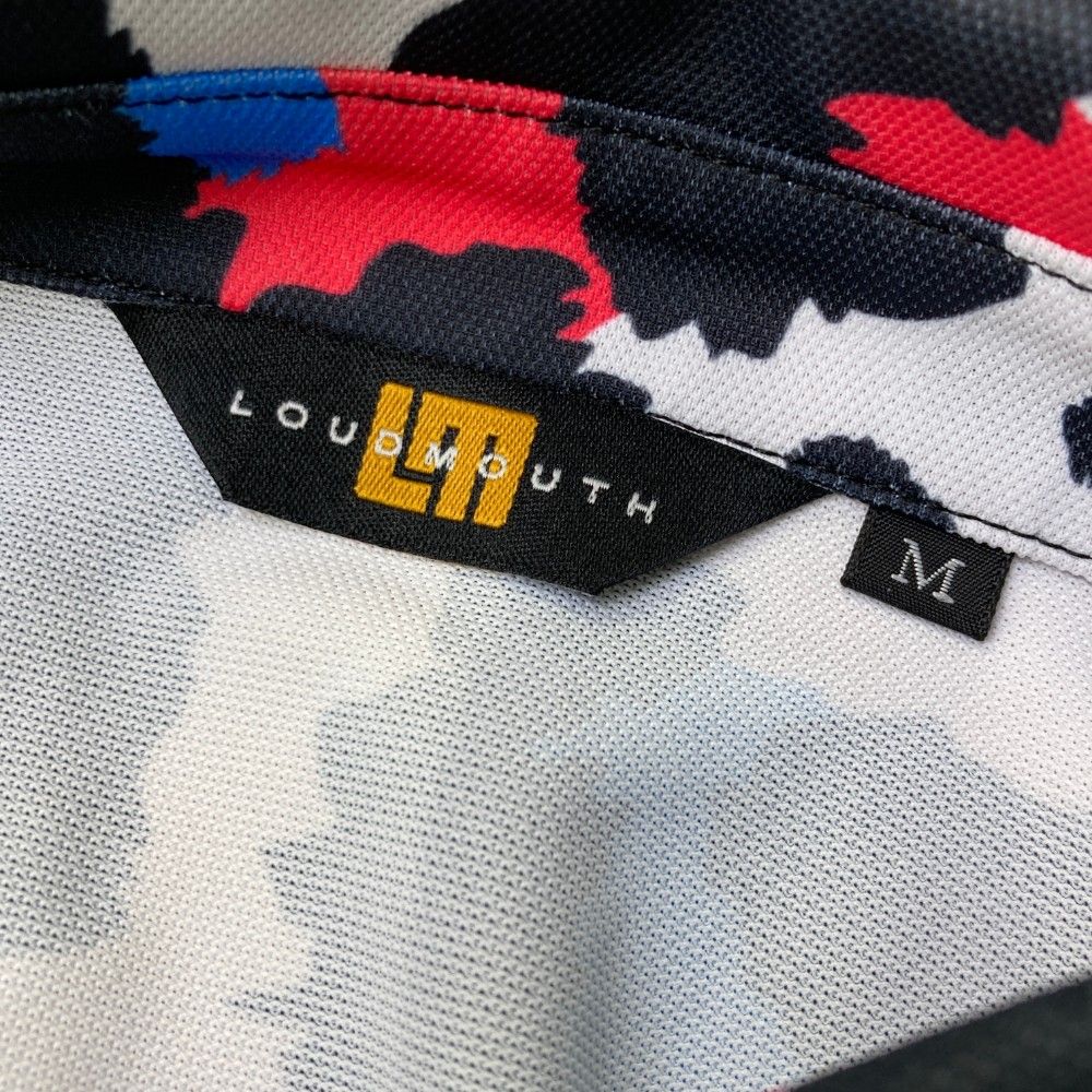 サイズ：M LOUD MOUTH ラウドマウス  半袖ワンピース ネオンレオパード柄 ホワイト系 [240101433068] ゴルフウェア レディース ストスト LOUD MOUTH ラウドマウス 半袖ワンピース ネオンレオパード 総柄