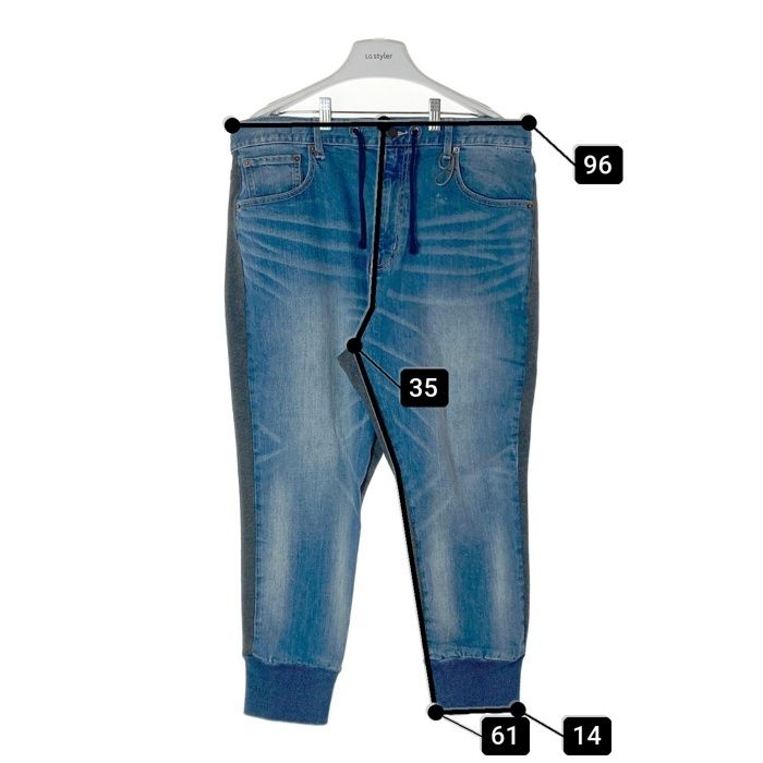Glamb グラム スタッズ Grunge denim デニムパンツ glamb（グラム）の「Grunge Stich Painter Pants / グランジ