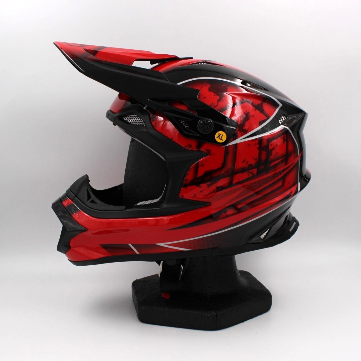 ZEALOT マッドジャンパー2 CARBON HYBRID GRAPHIC RED XLサイズ MJC0016 オフロードヘルメット