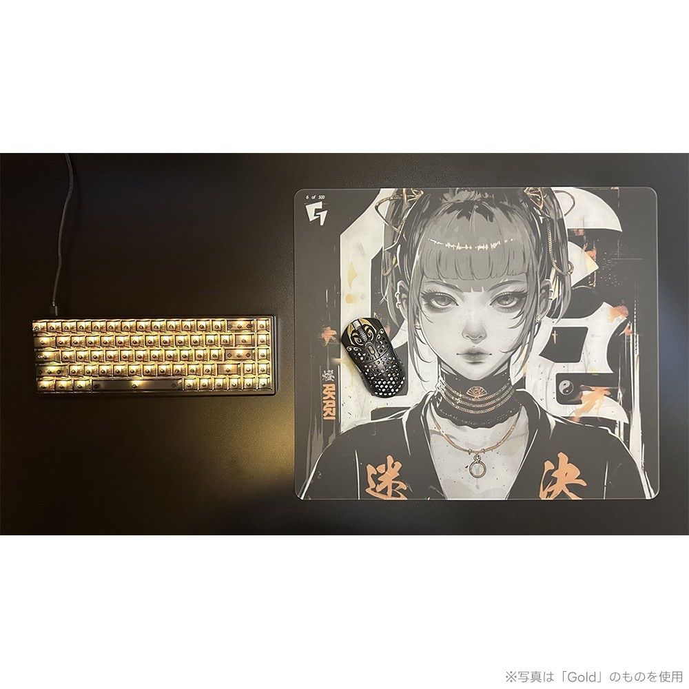 GLSSWRKS Akari Premium Glass Mousepad Red Japan Limited GLSSWRKS Akari Premium Glass Mousepad Red Japan Limited