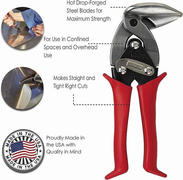 MIDWEST ミッドウエストオフセット型鉄板用はさみ直|左曲用6900L