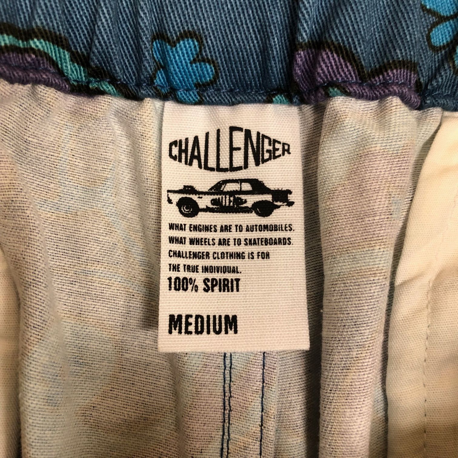 定価22000円 新品 CHALLENGER 24SS PAISLEY COTTON TWILL SHORTS ペイズリー柄 コットンツイル イージーショーツ ハーフパンツ チャレンジャー CLG-PT 024-008 ブルーグレー×パープル M 77151A