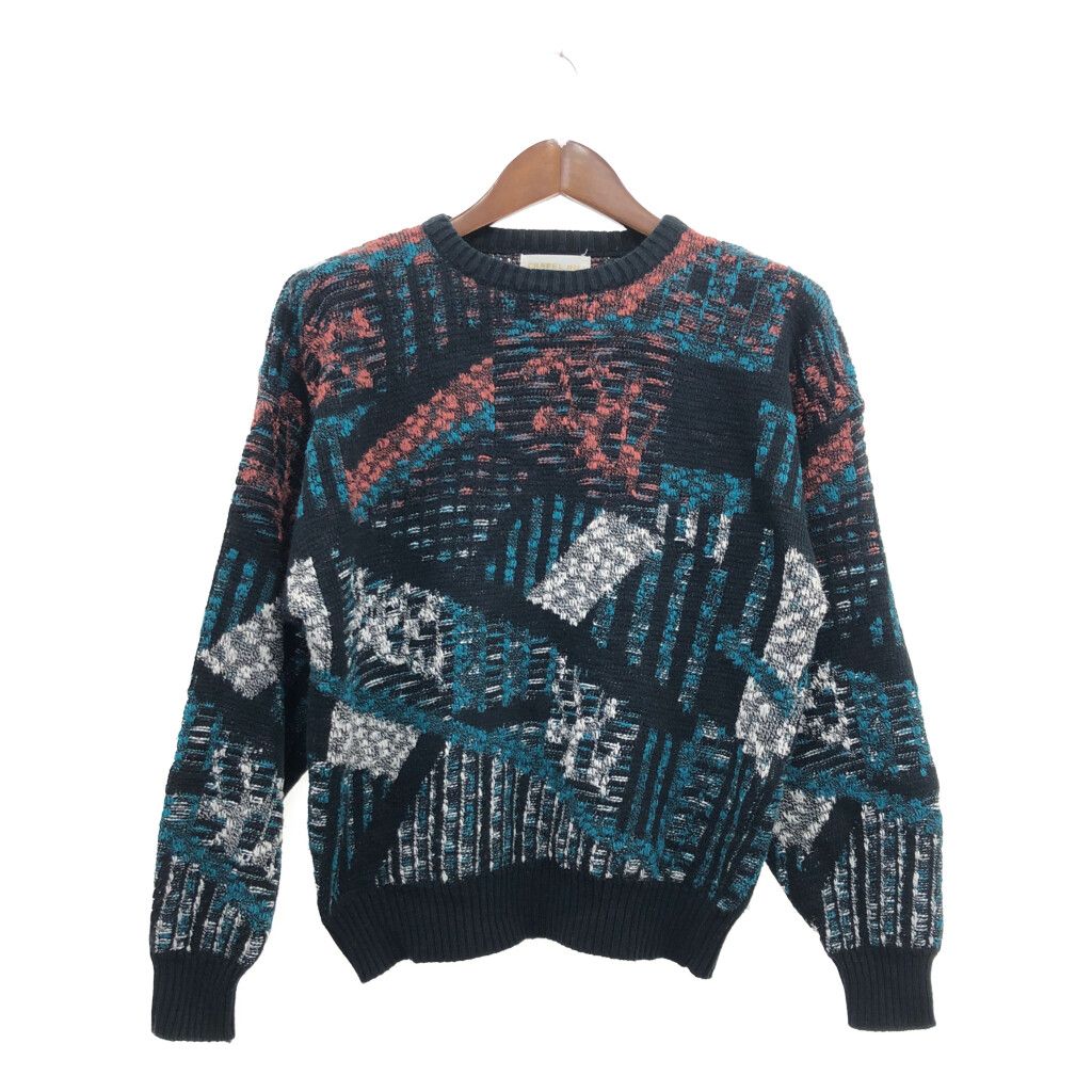CHAPEL HILL クルーネック ニット セーター 総柄 マルチカラー (メンズ L相当) 中古 古着 Q0200