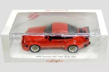中古】ミニカー 1/43 1976 PORSCHE 934 PLAIN BODY(レッド