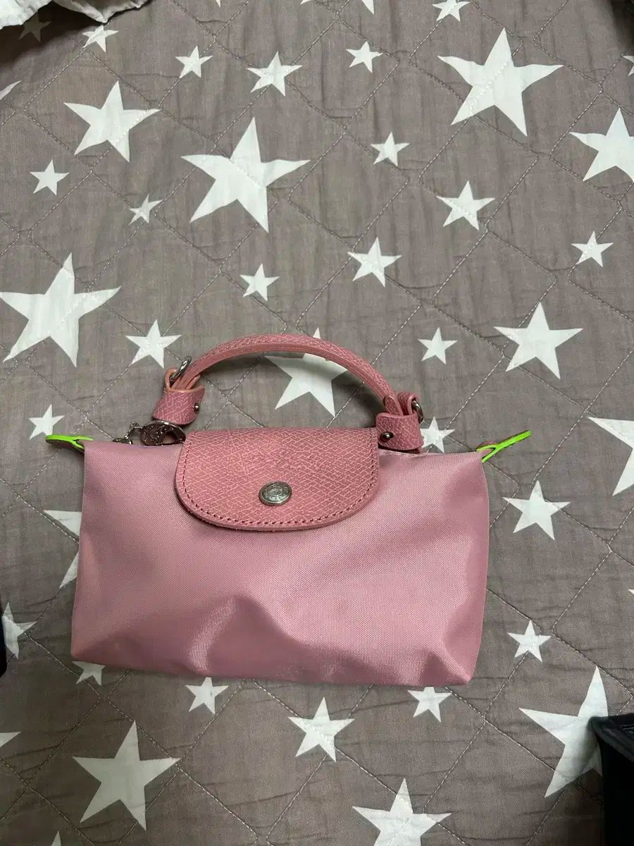 Longchamp ロンシャン または ル プリアージュ ミニ ポーチ ピンク