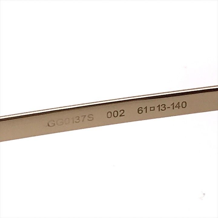 保管品 GUCCI グッチ シェリーライン サングラス GG01375 眼鏡 アイ  
