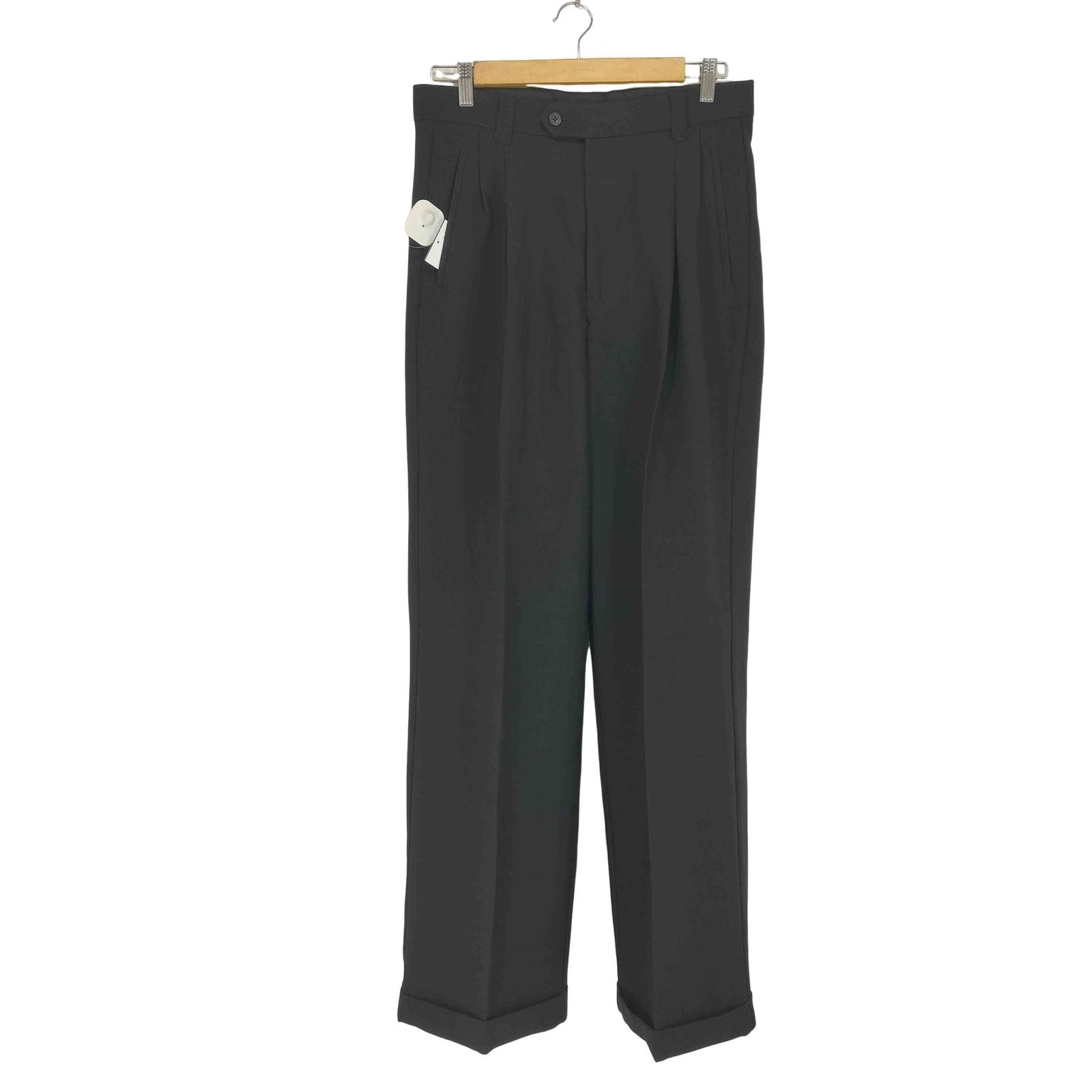 soerte 3タックワイドバルーントラウザー ブラック サイズ2 3tuck wide balloon trousers / 3タックワイドバルーン