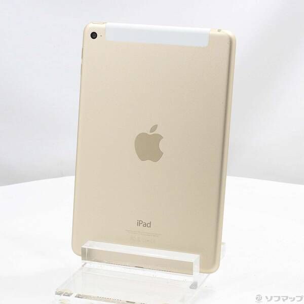 中古品〕 iPad mini 4 128GB ゴールド MK782J／A SoftBank【348